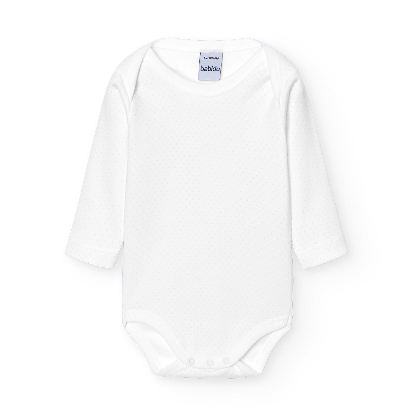 Babidu body incrociato neonato cotone pois maniche lunghe