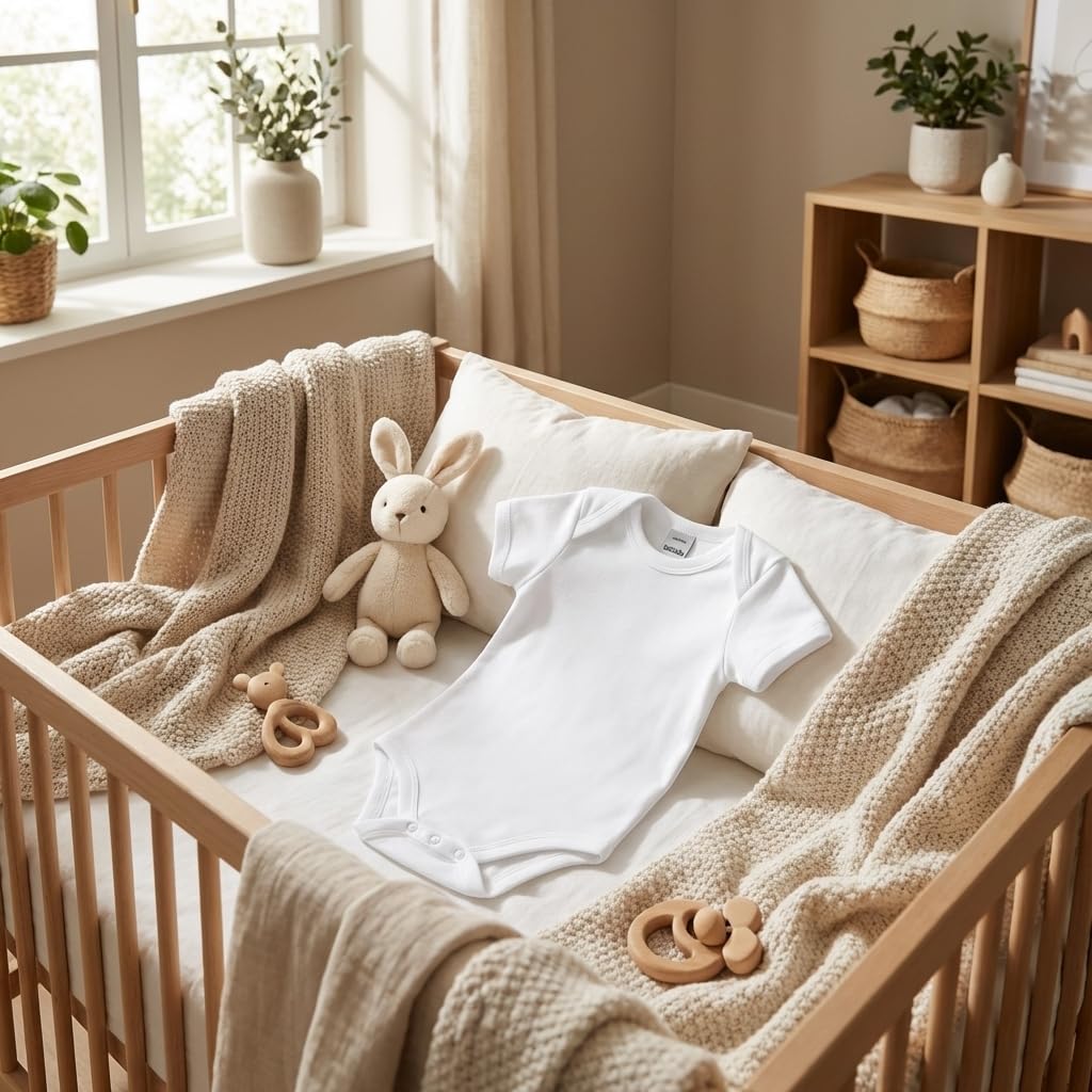 Babidu Body Manica Corta Americano 9-12 mesi cotone