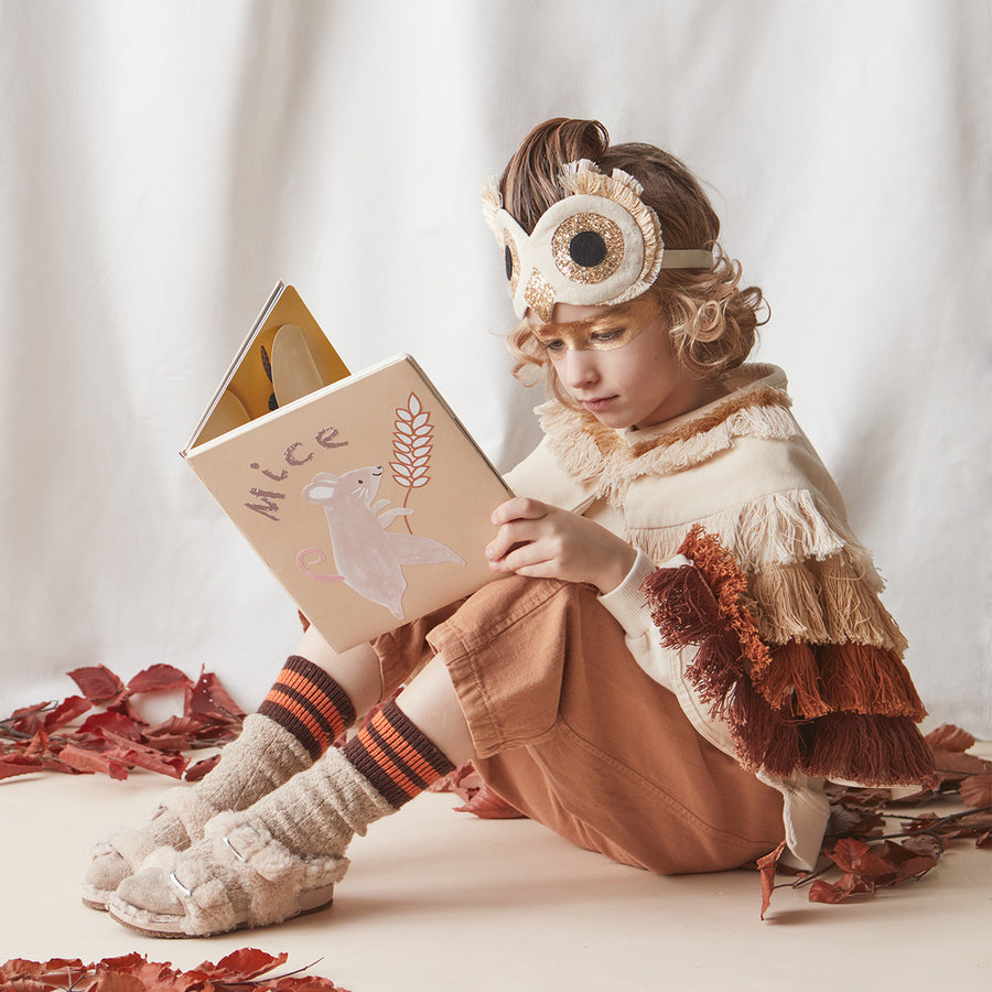 Meri Meri Gufo mantella e maschera costume 3-6 anni