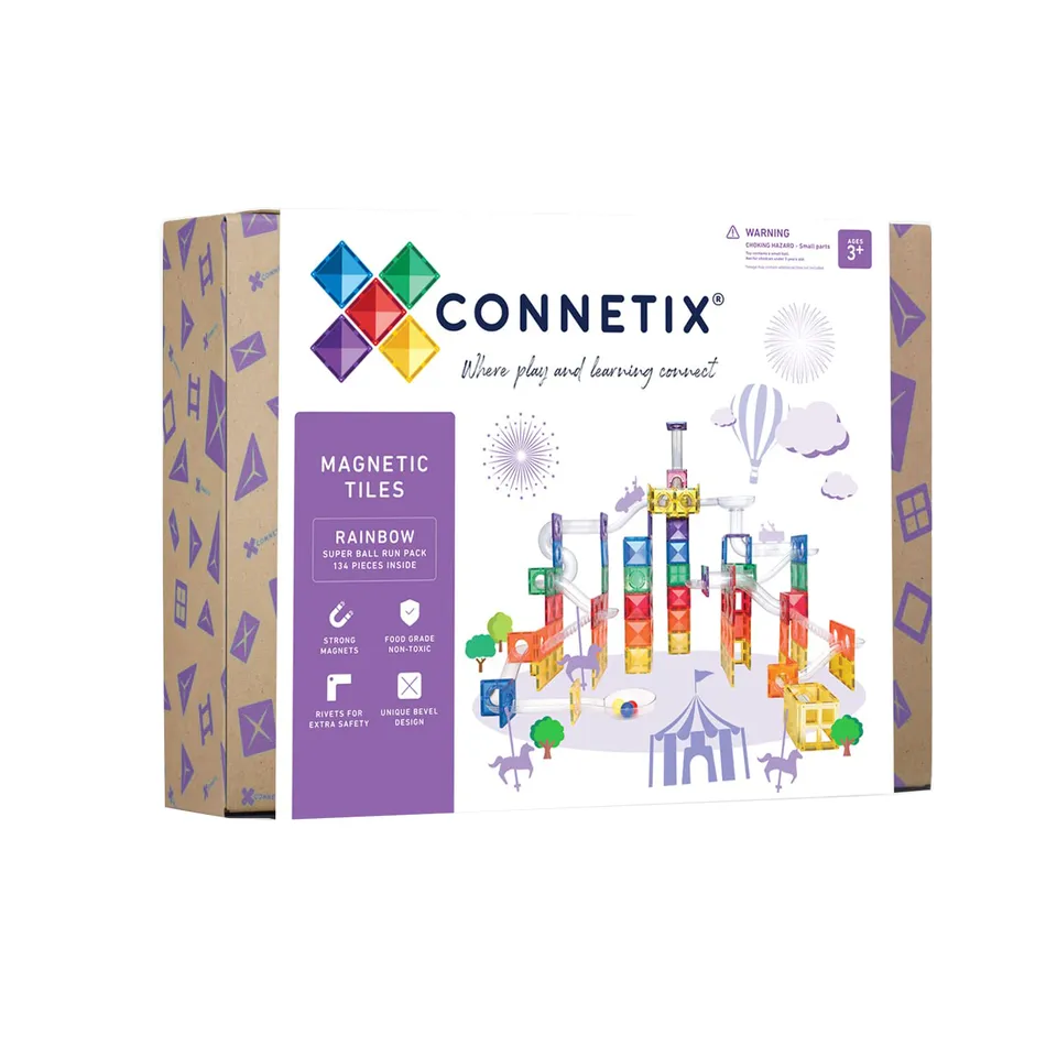 Connetix Super Ball Run costruzioni magnetiche 134 pezzi