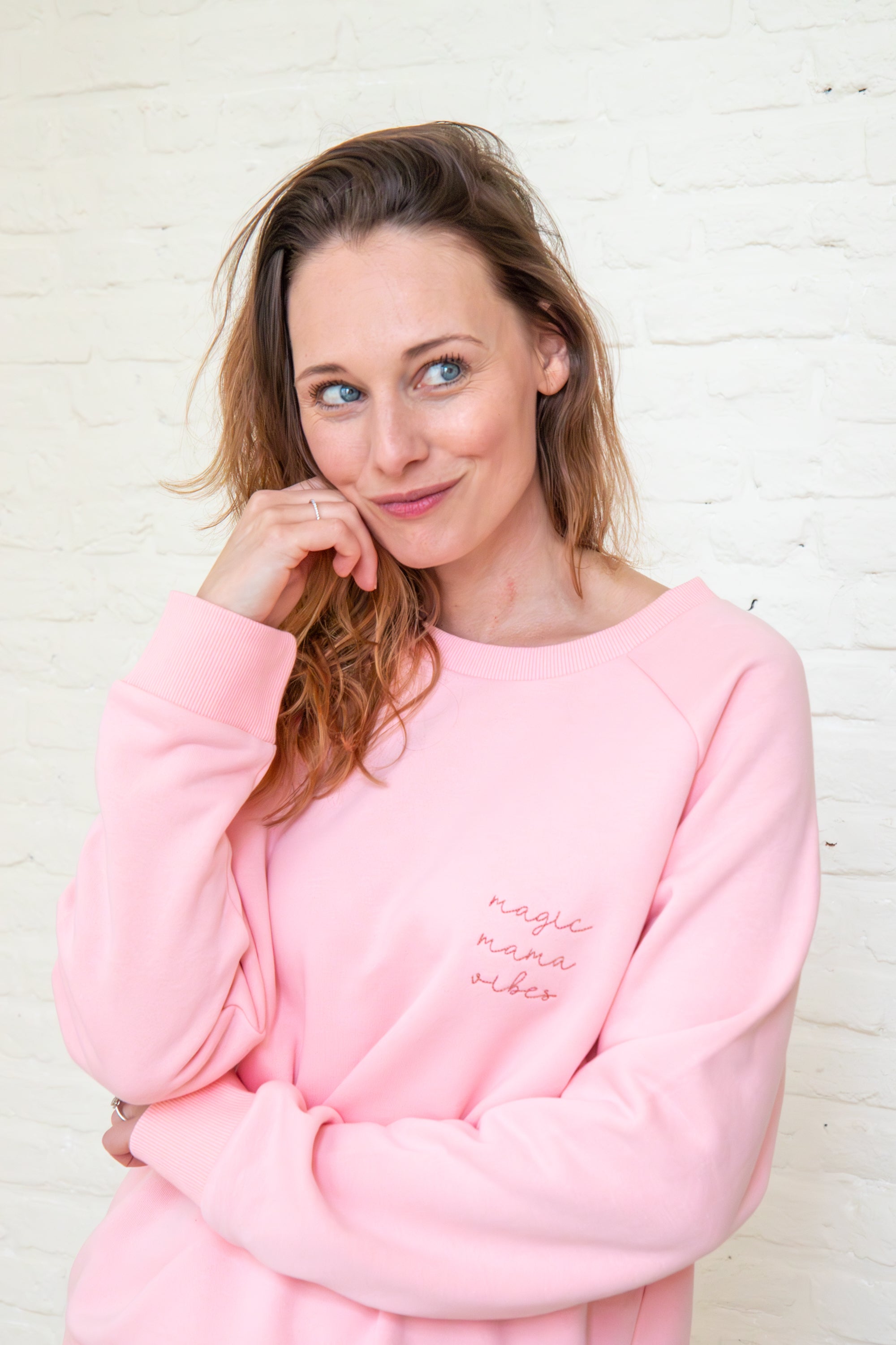 Ella and Rapha MAMA Classic Fit felpa rosa cherry blossom