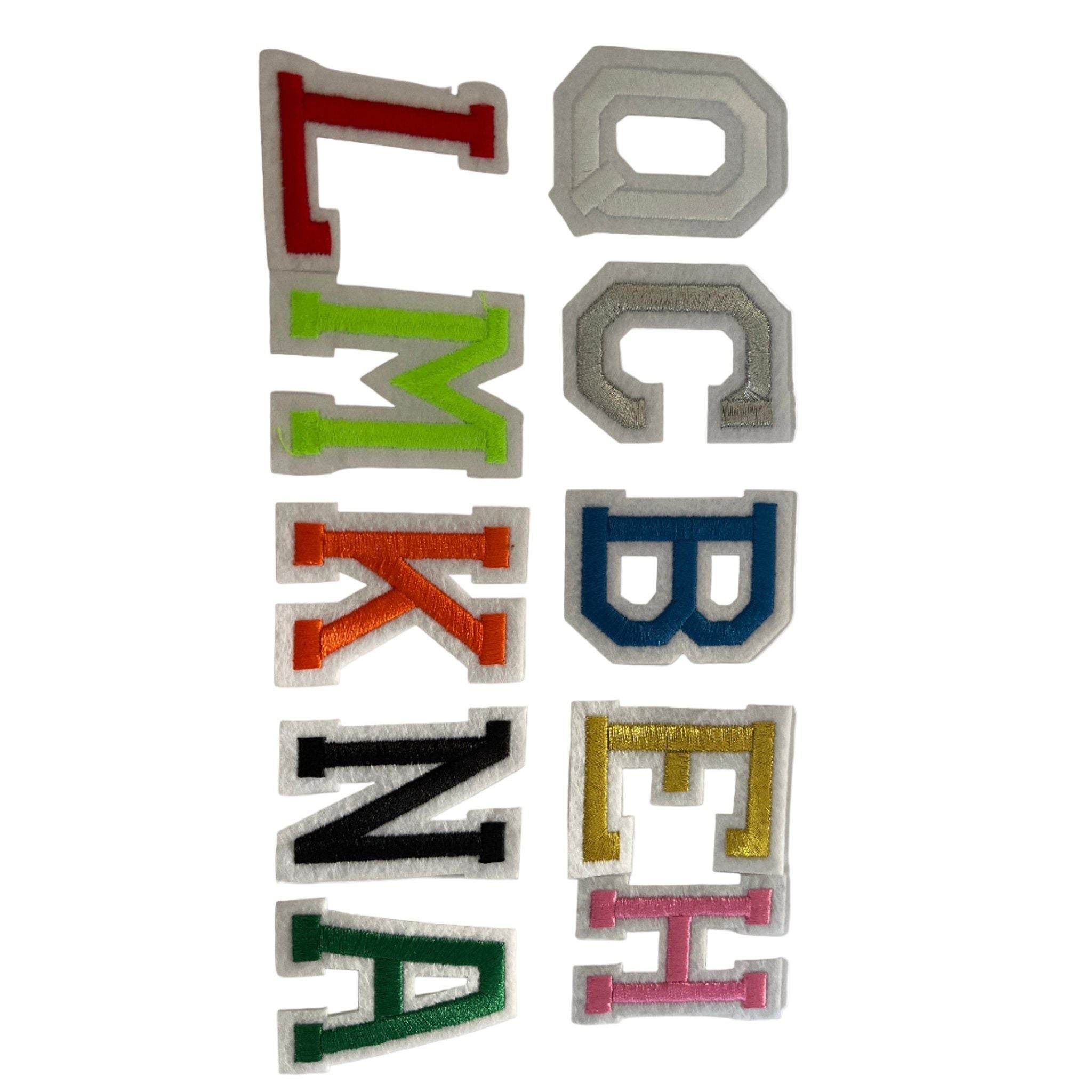 Slugs & Snails Alphabet Varsity Letters toppe termoadesive 5 cm
