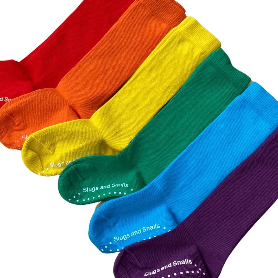 Slugs & Snails Rainbow box 6 calzini alti 26-27 cotone bio