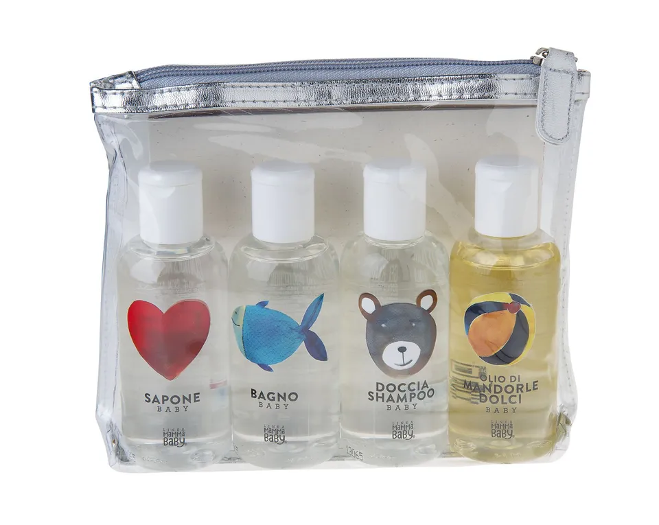 MammaBaby Pochette Viaggio set bagnetto 4x100 ml delicato