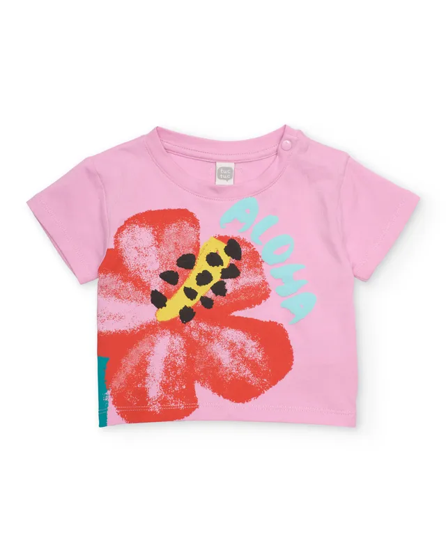 Tuc Tuc maglietta bambina rosa fiori