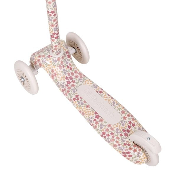 Little Dutch monopattino 3 ruote bianco fiori 2-6 anni