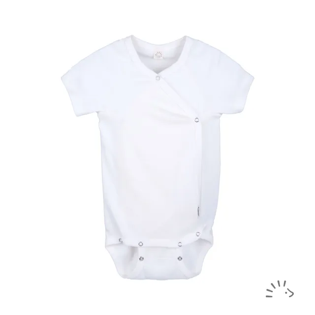 Popolini Body Kimono Maniche Corte Cotone Organico Neonato