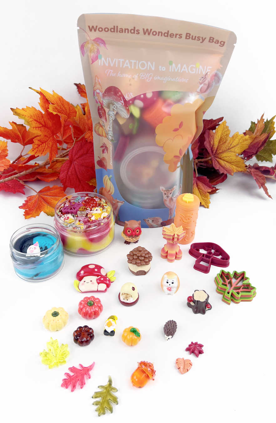 Invitation to Imagine Busy Bag Woodlands Wonders pasta autunno