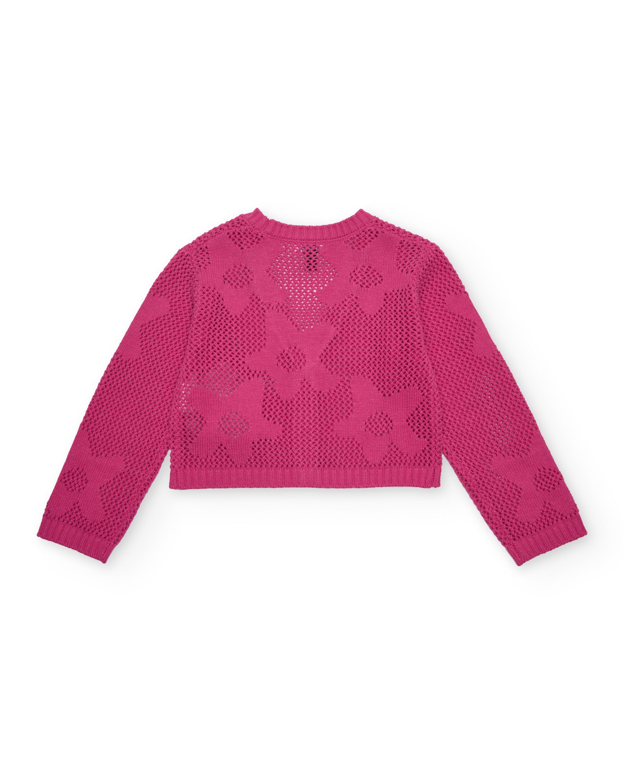 Tuc Tuc cardigan bambina fucsia traforato