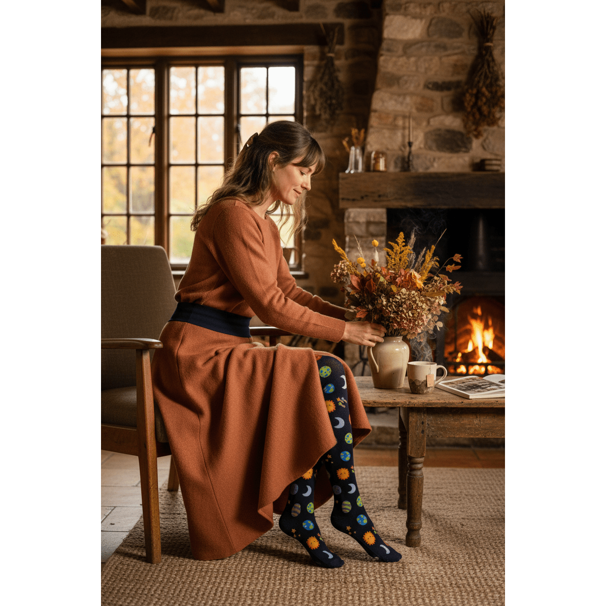 Slugs & Snails Cozmos collant donna spazio M-L cotone bio