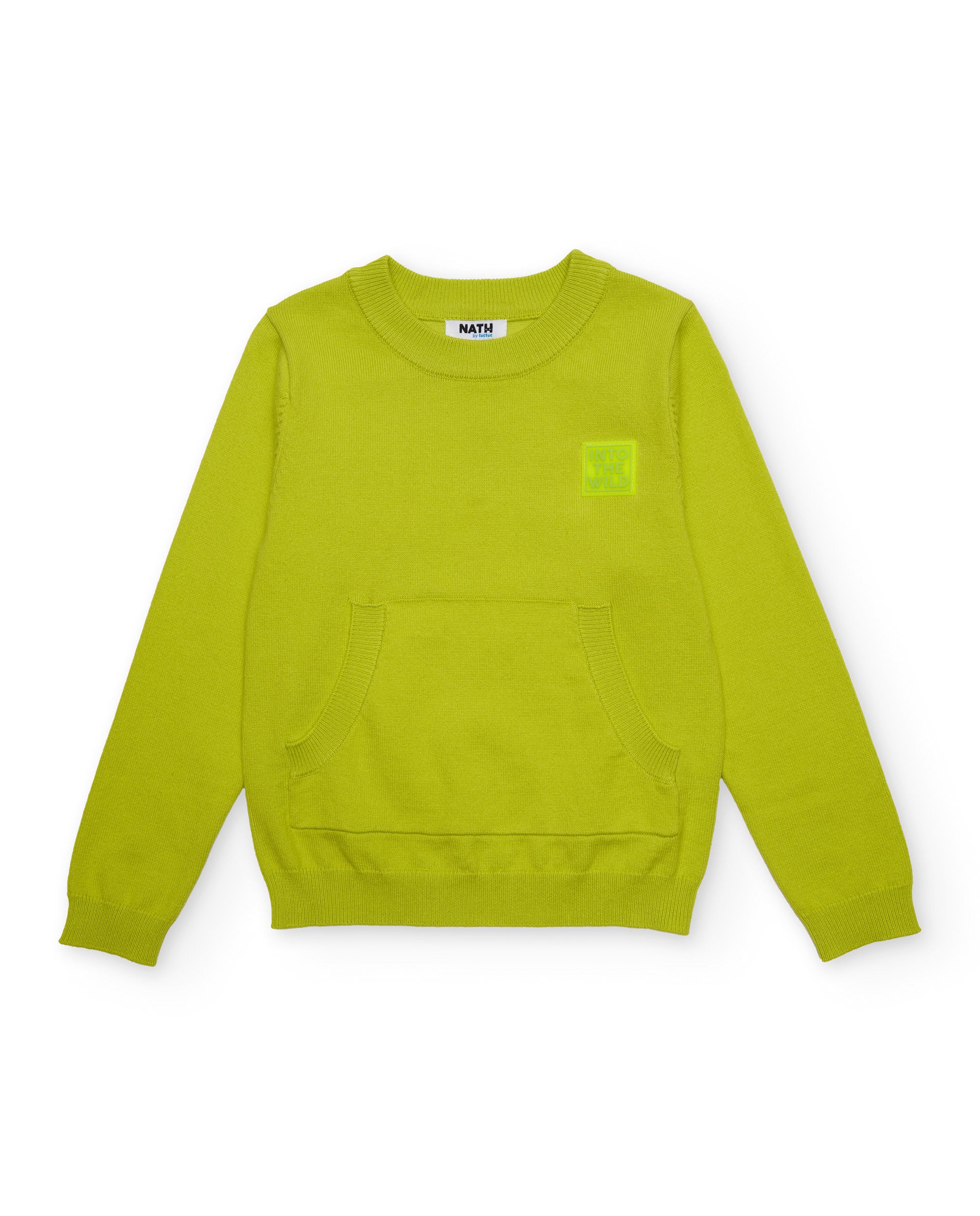 Tuc Tuc maglione bambino verde lime tasca canguro