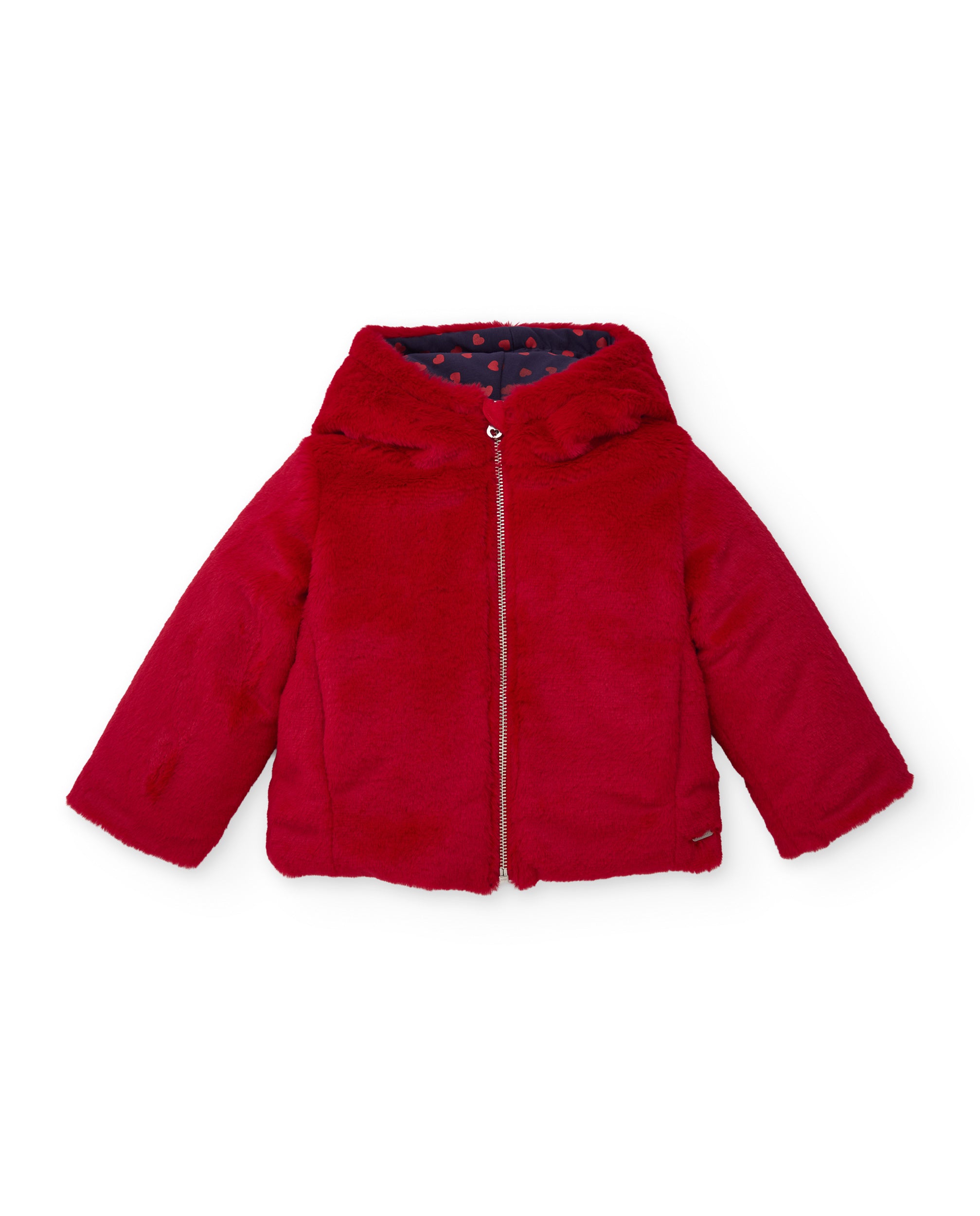 Tuc Tuc Good Wood cappotto bambina rosso cuori