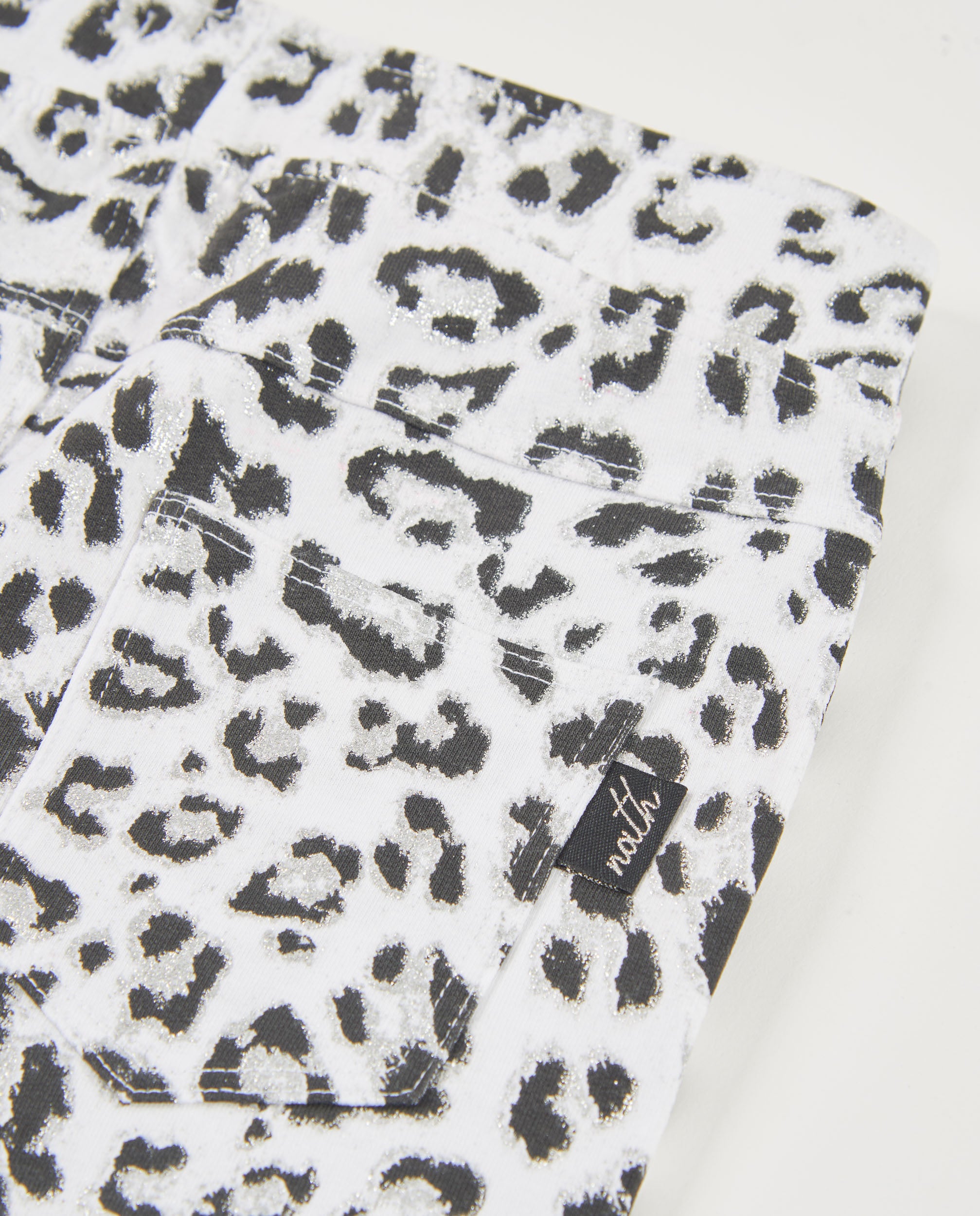 Tuc Tuc shorts bambina bianco animalier elastico