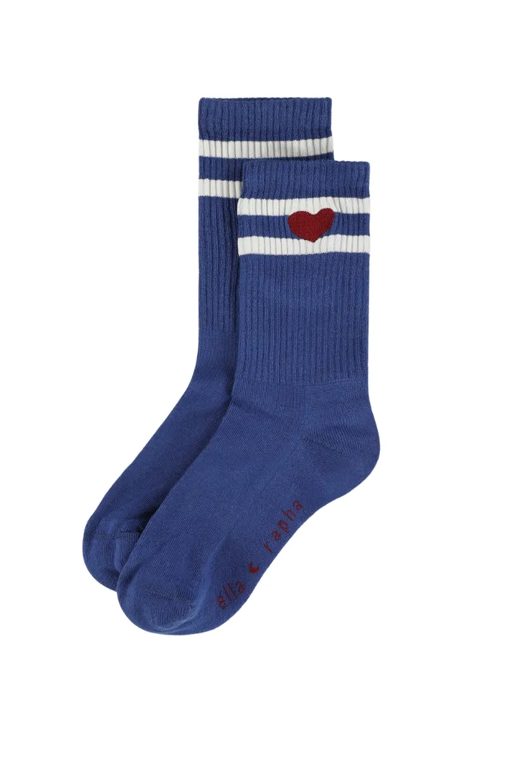 Ella and Rapha Heart calzini blu 37-41 cotone