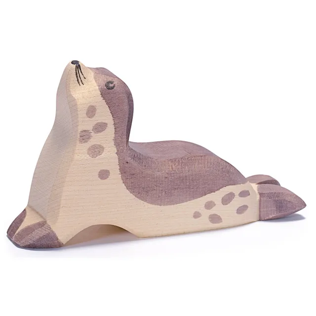 Ostheimer Leone marino testa su figura legno 7 cm