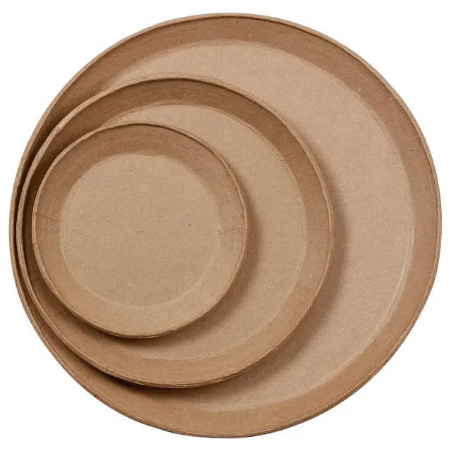 Decopatch Set 3 piatti da appendere cartapesta da decorare