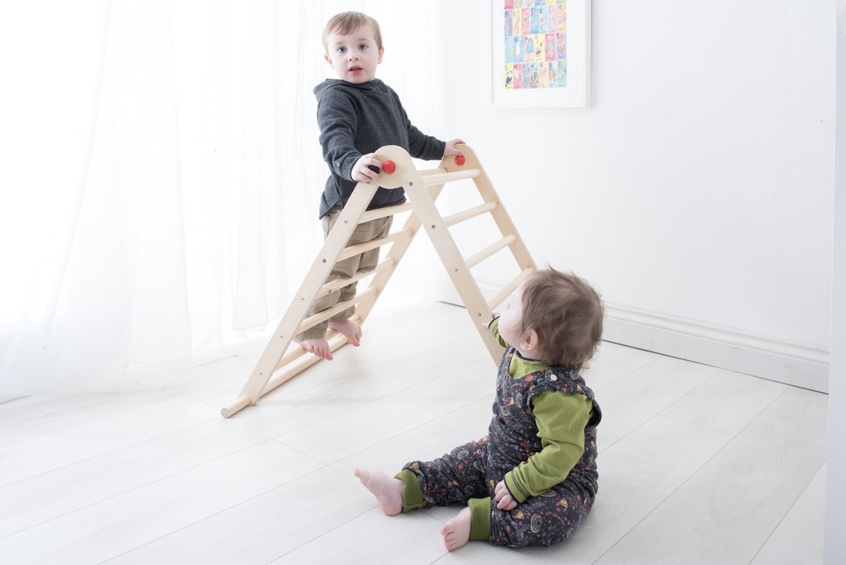 Triclimb Triangolo Pikler legno green richiudibile