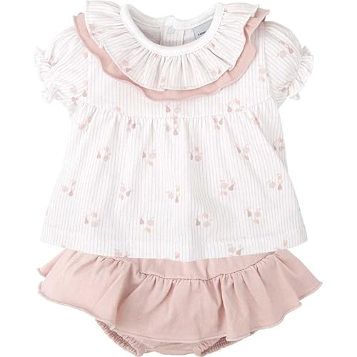 Babidu completo neonata 24 mesi rosa floreale cotone