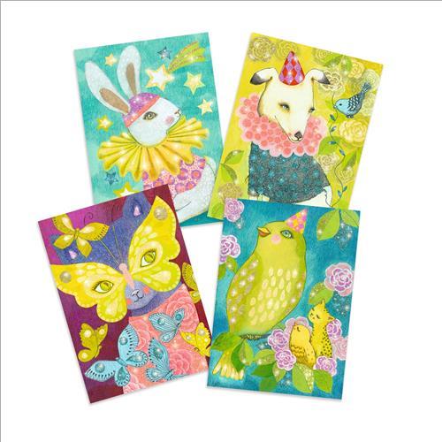 Djeco Carnival sabbie glitterate set 4 quadri