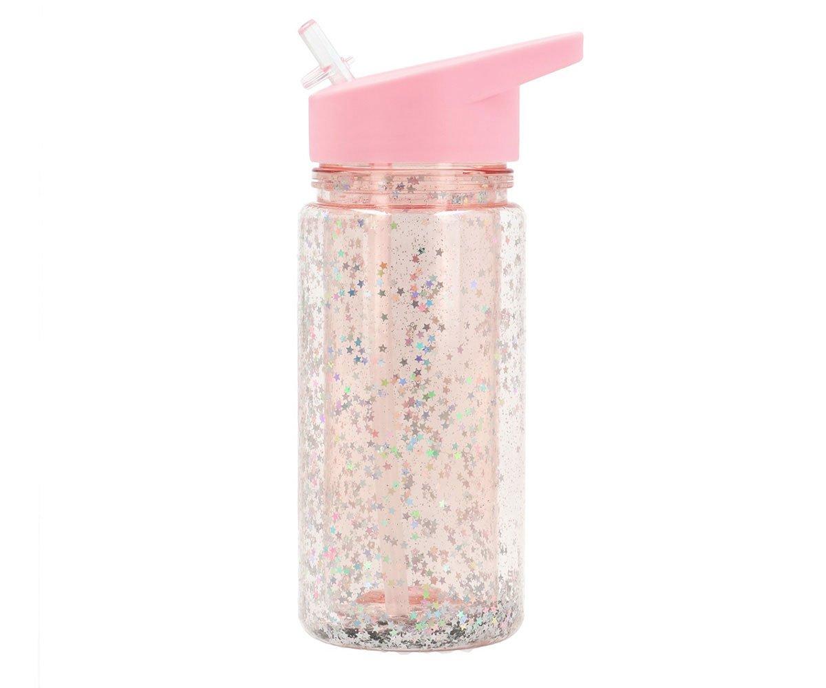 Tutete Bottiglia Bambini Rosa Glitter Stelle 340 ml