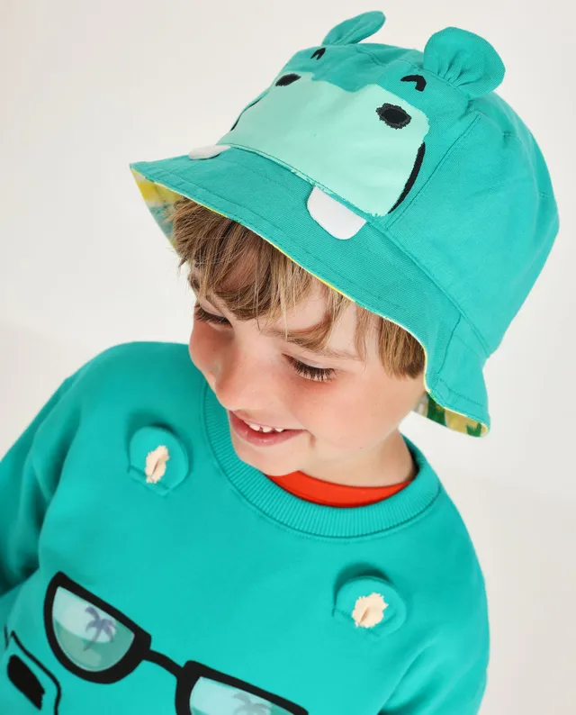 Tuc Tuc cappello bimbo turchese reversibile