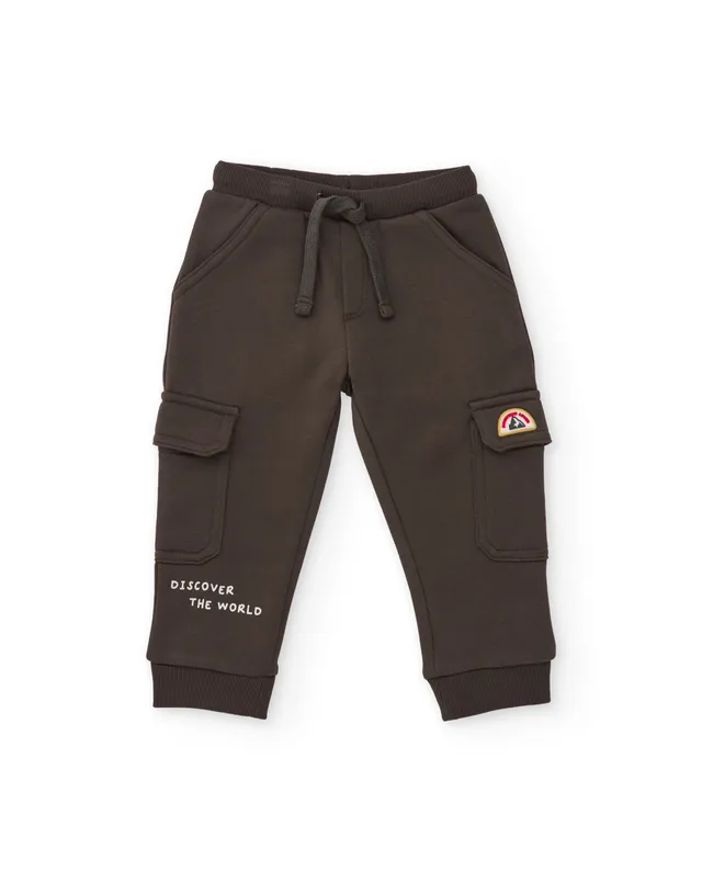 Tuc Tuc Little Explorer pantaloni cargo felpati marrone scuro