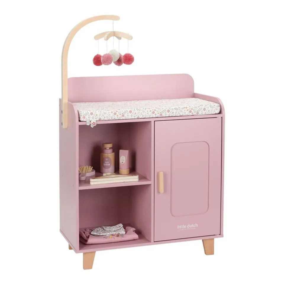 Little Dutch fasciatoio bambole armadio legno con accessori