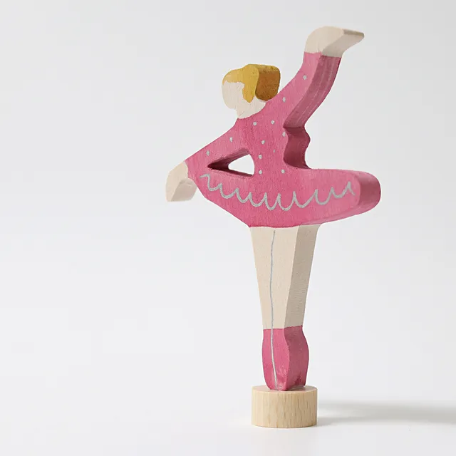 Grimm's ballerina rosa figura legno dipinta a mano
