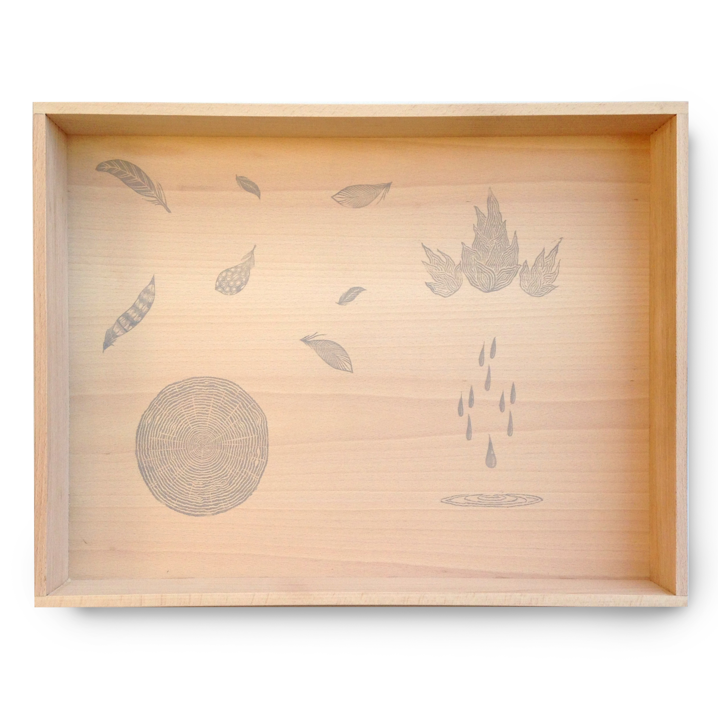 Grapat Cornice Vassoio Gioco Legno 45x62 cm