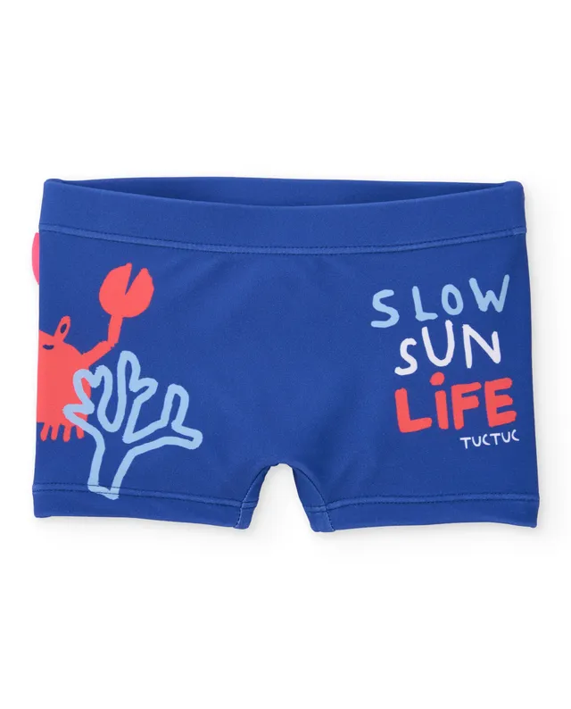 Tuc Tuc Costume Boxer Bimbo Blu Mare Elasticizzato