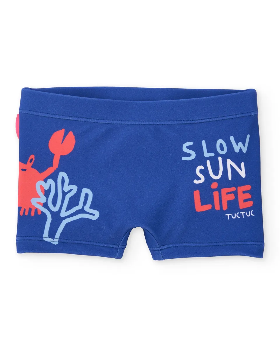 Tuc Tuc Costume Boxer Bimbo Blu Mare Elasticizzato