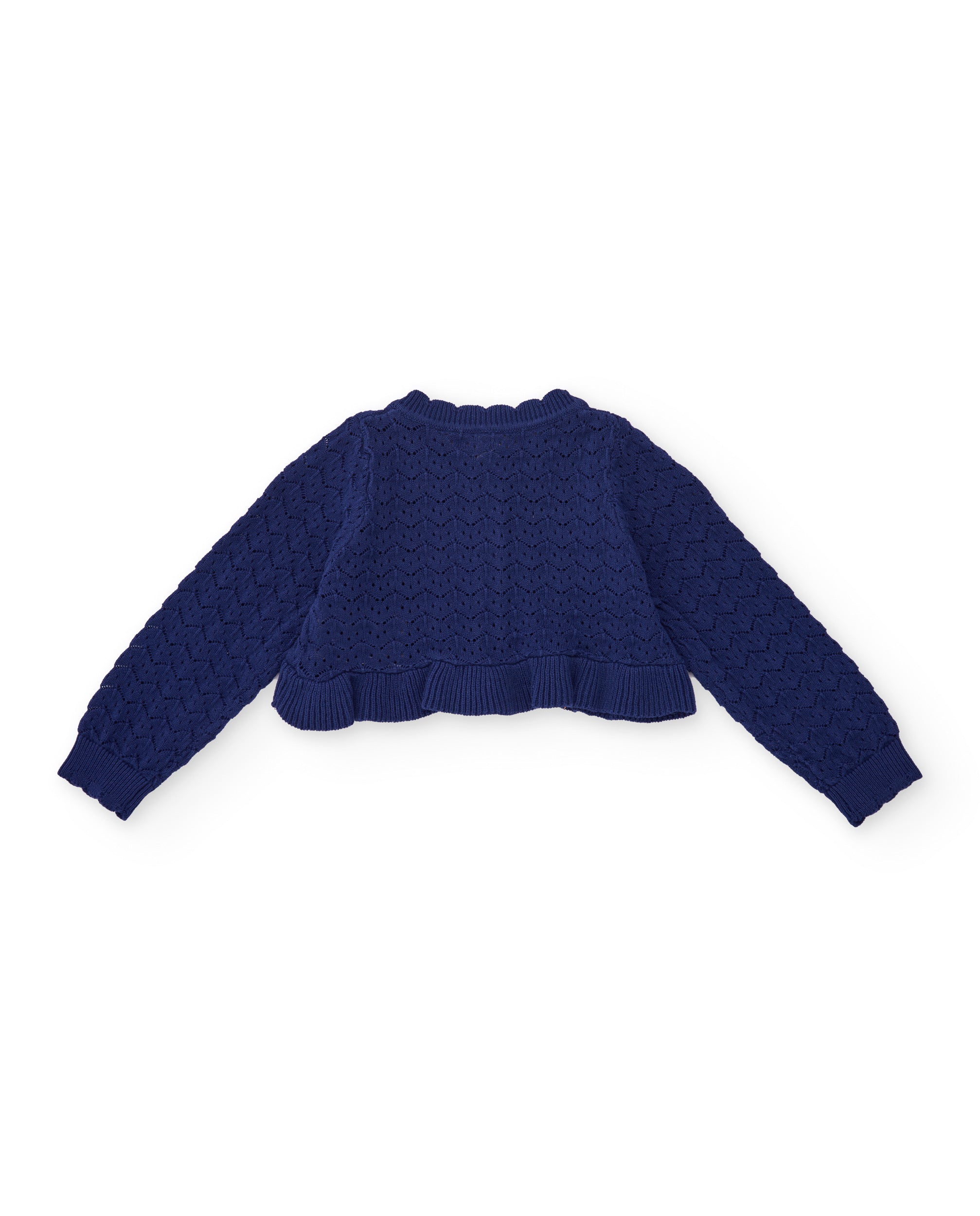 Tuc Tuc cardigan bambina blu traforato bottoni
