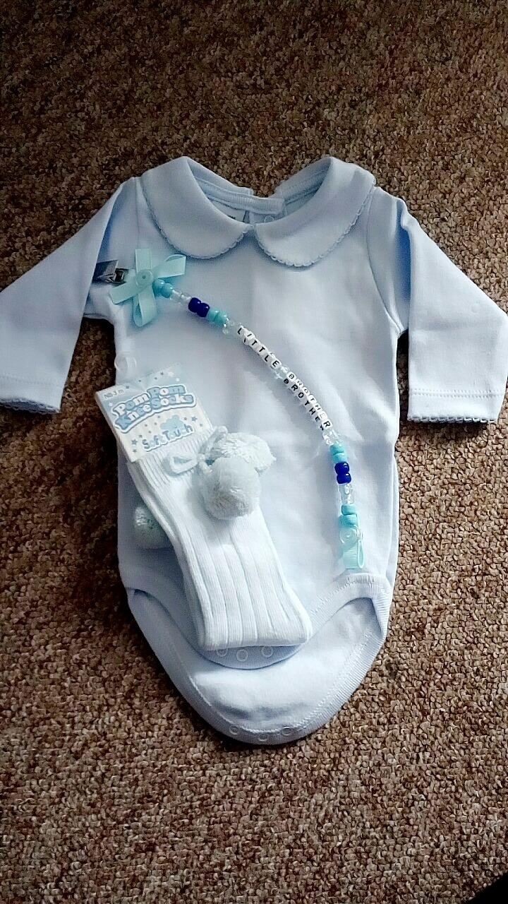 Babidu 1190 body manica lunga cotone azzurro cielo