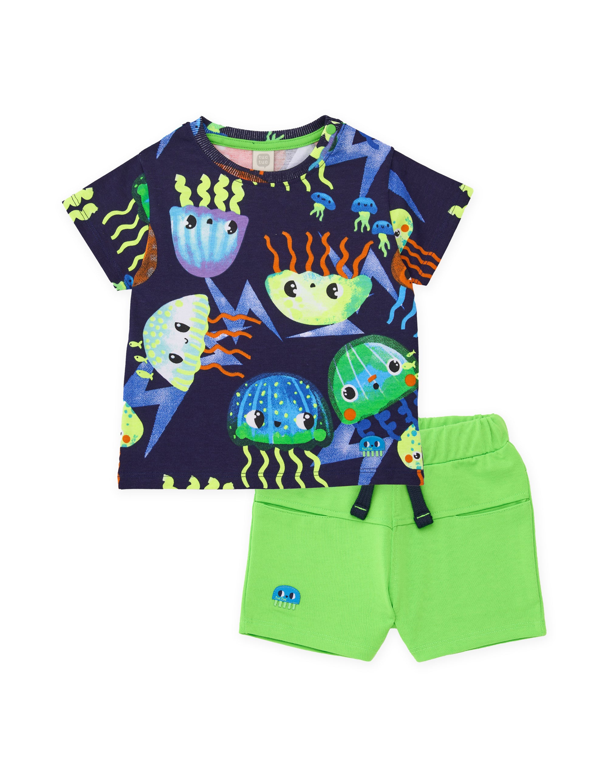 Tuc tuc completo bambino meduse blu e verde
