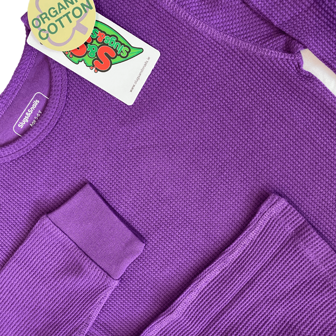 Slugs & Snails Amethyst set waffle cotone 2 pezzi