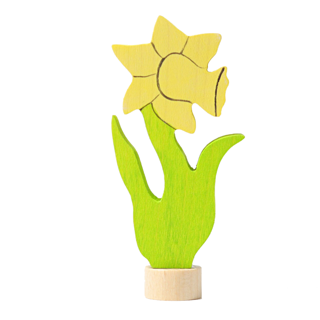 Grimm’s narciso figura legno decorativa 7 cm