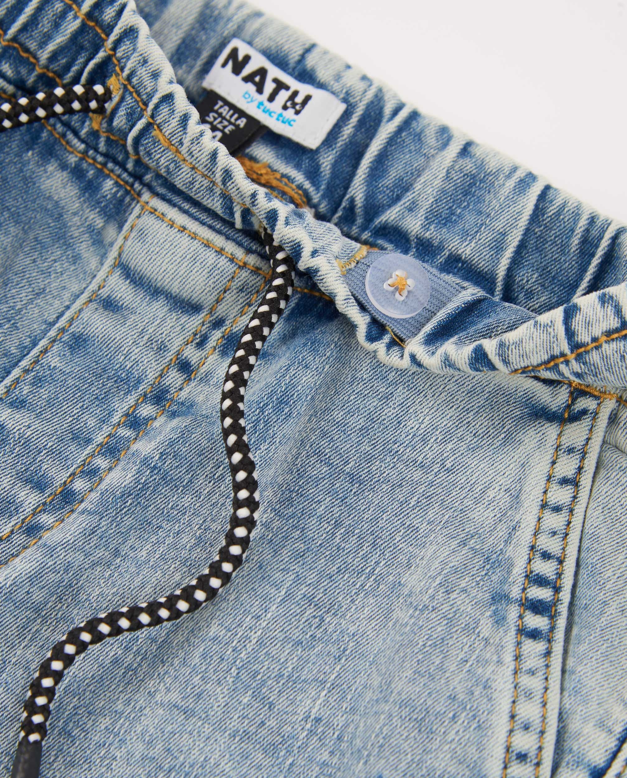 Tuc tuc Jeans pantaloni bambino blu denim elastico