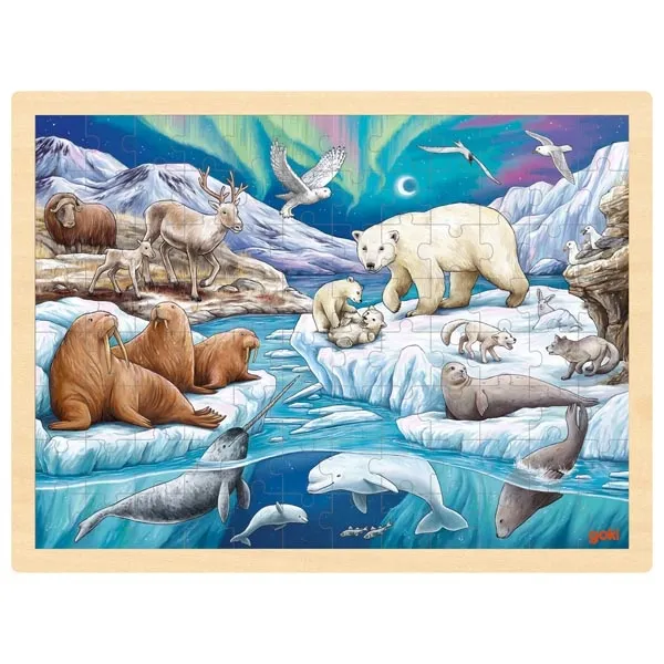 Goki Notte Polare puzzle legno 96 pezzi