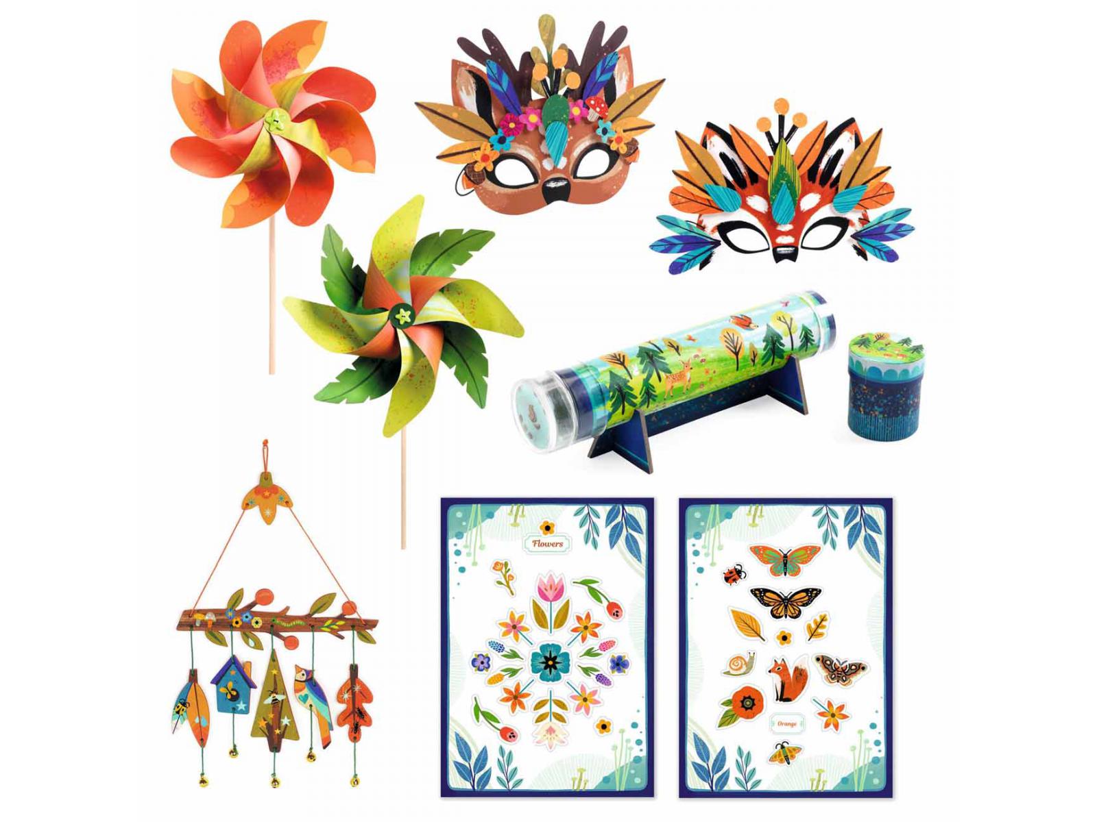 Djeco Do It Yourself Natura Kit Creativo Grande 4 Attività