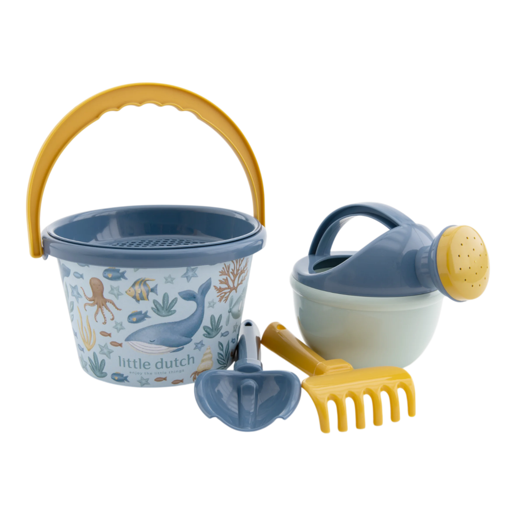 Little Dutch set giochi spiaggia blu oceano secchiello