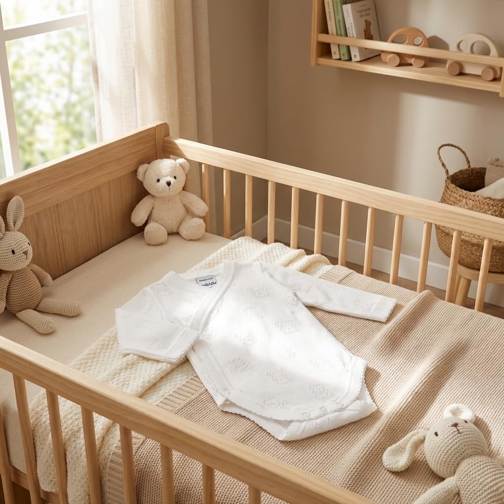 Babidu 1156ml body neonato incrociato cotone 3 mesi