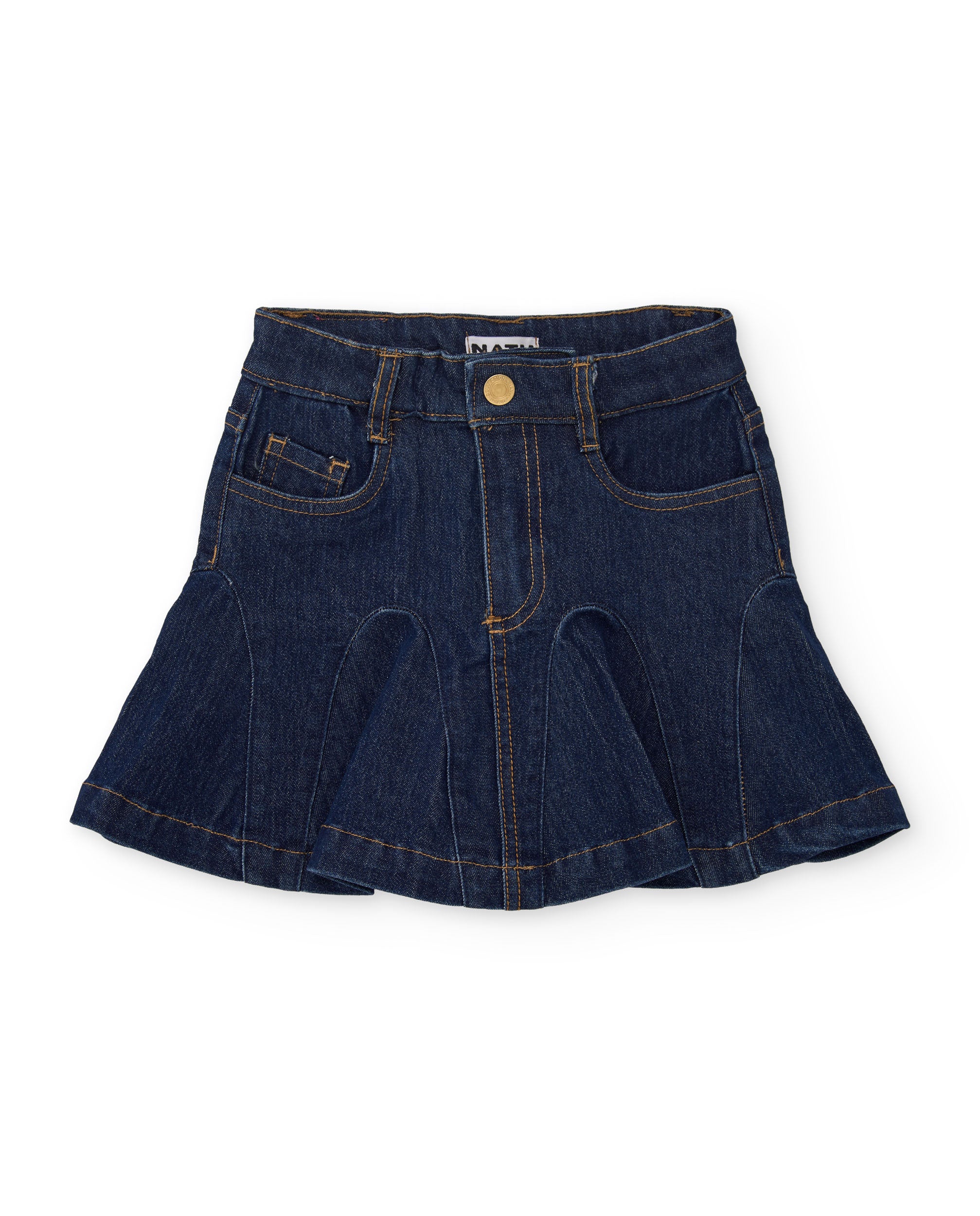 Tuc Tuc gonna jeans bambina blu taglio A