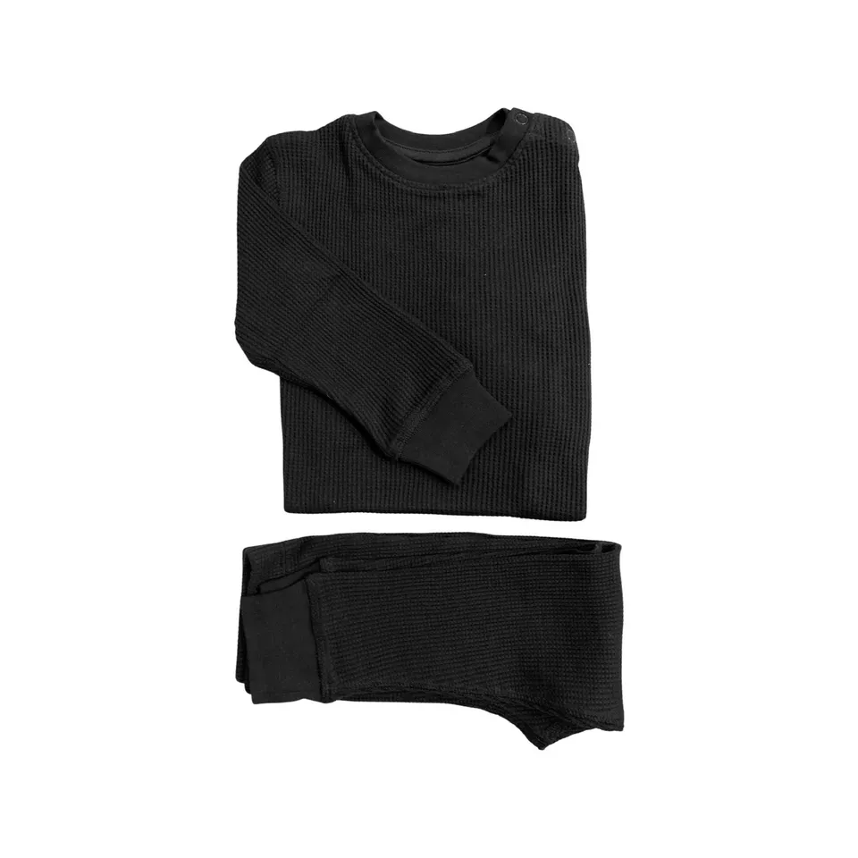 Slugs & Snails set waffle nero cotone bio bimbi