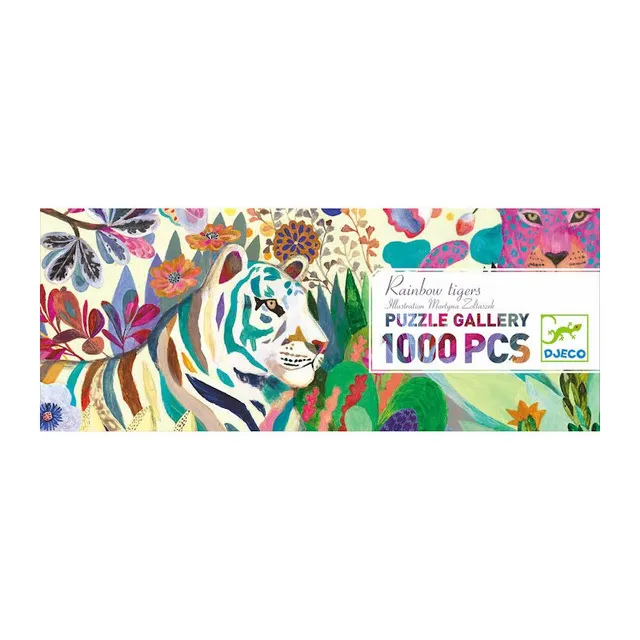 Djeco Rainbow Tiger puzzle 1000 pezzi 97x33 cm