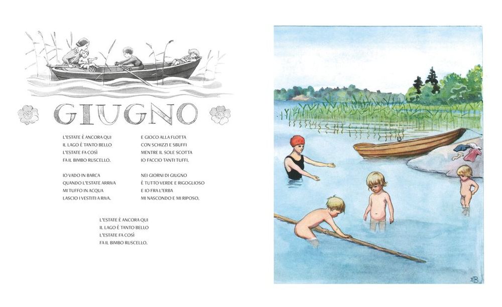 Pulce Per tutto l’anno Elsa Beskow libro illustrato dai 4 anni