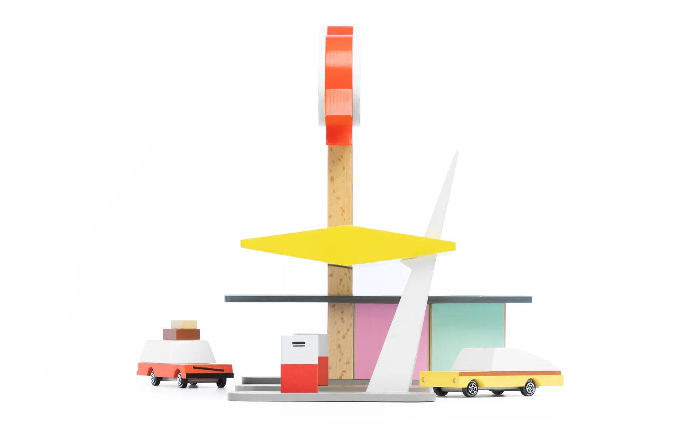 Candylab Rocket Fuel Station stazione servizio legno 27 cm