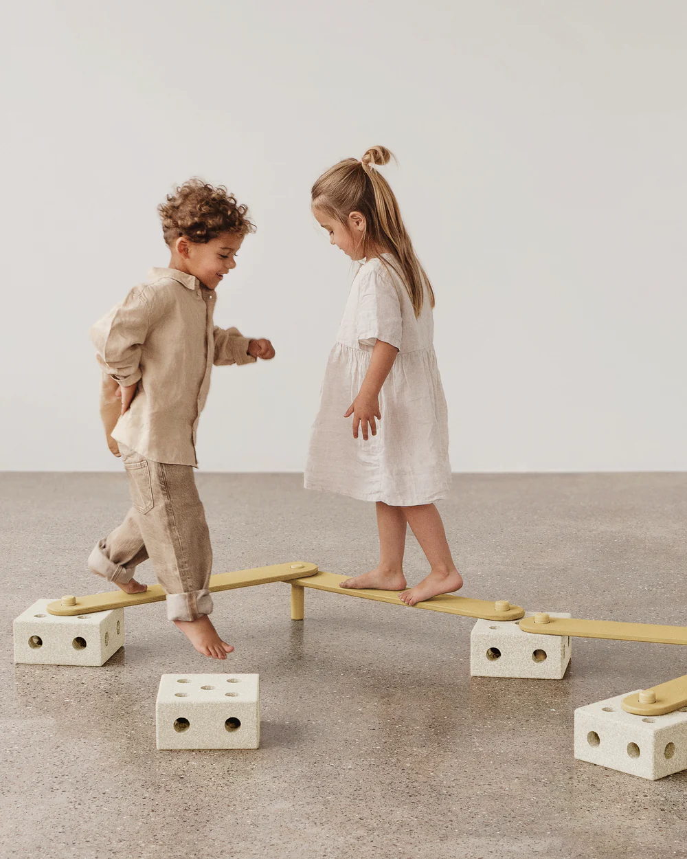 MODU Balance Track percorso equilibrio Sand-Yellow 17 pezzi