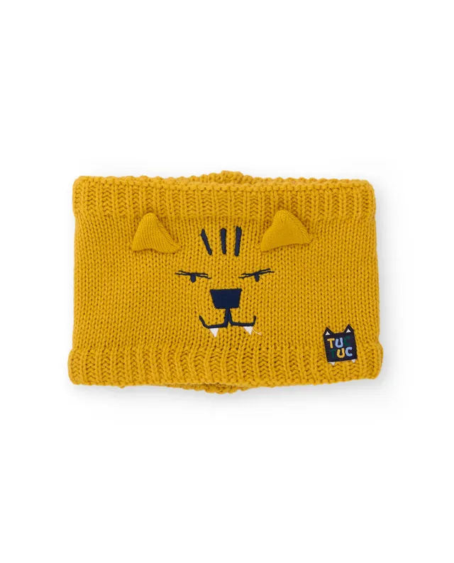 Tuc Tuc scaldacollo bambino tigre in maglia giallo