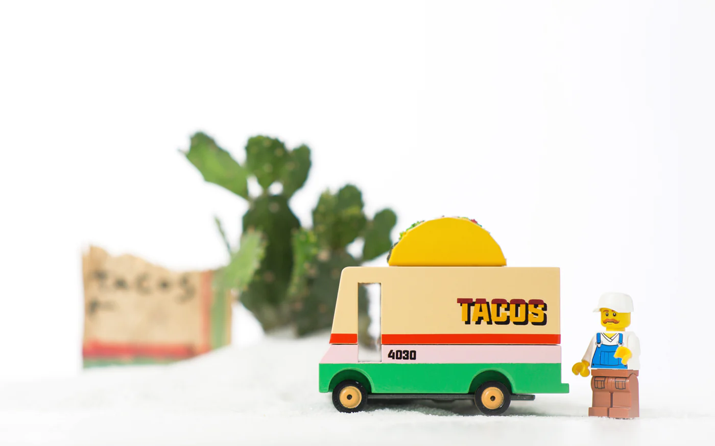 Candylab Candycar Taco Van macchinina legno 8,4 cm