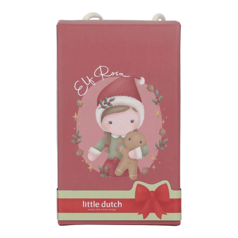 Little Dutch Cuddle Rose bambola morbida Natale 35 cm